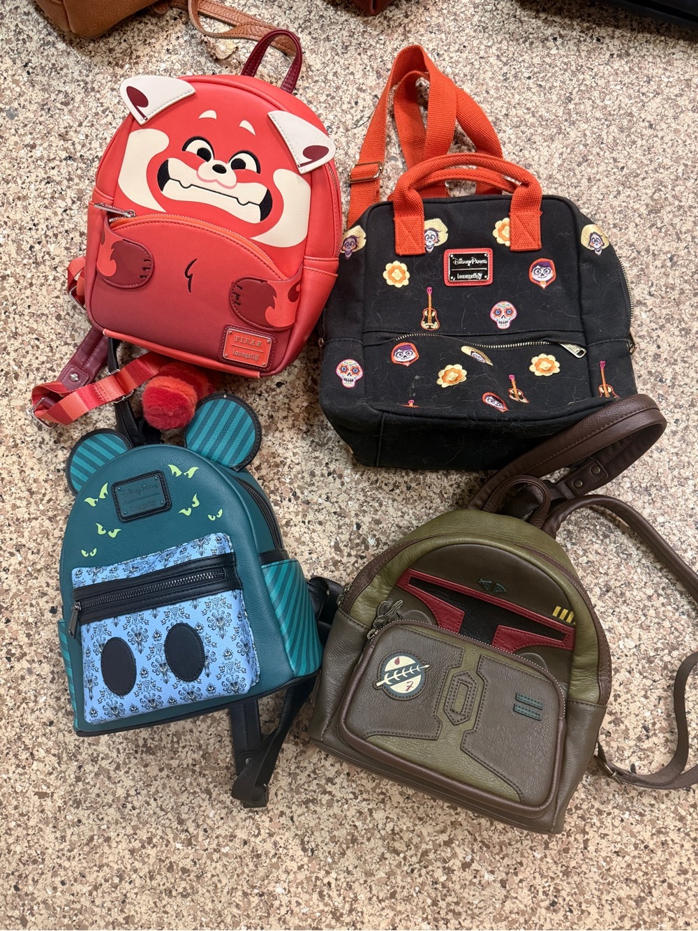 Lot of 21 Harveys & Loungefly bags: Coco, Disney, Star Wars, Beetle Juice & more - Picture 5 of 9